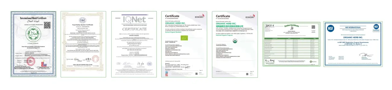 Certification
